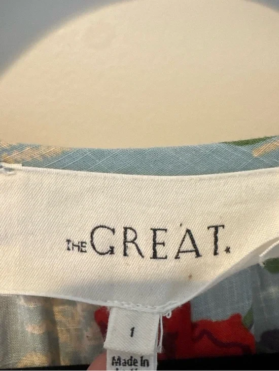 The Great The Pleated Ravine Dress in Western Rose Print - Picture 5 of 8